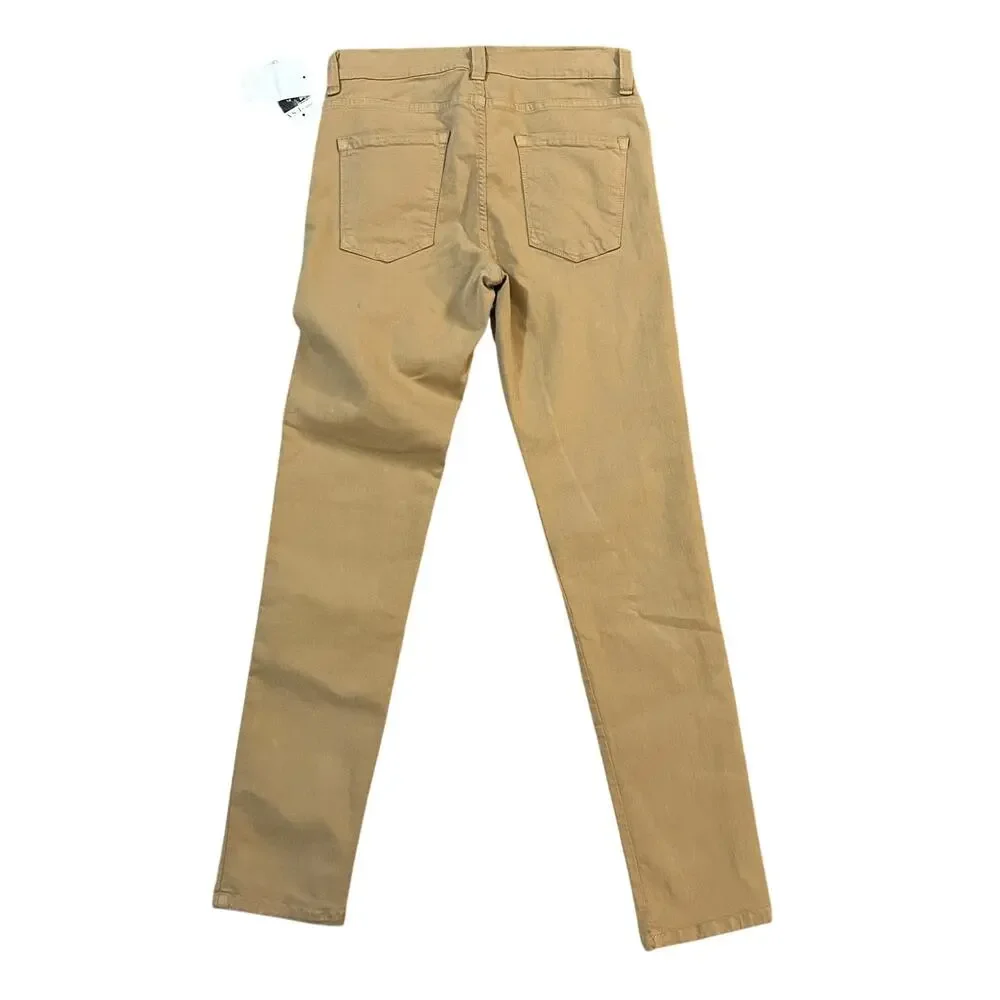 Karen Kane Zuma Twill Skinny Jeans Womens 10 Khaki Stretch Uniform Work Minimal